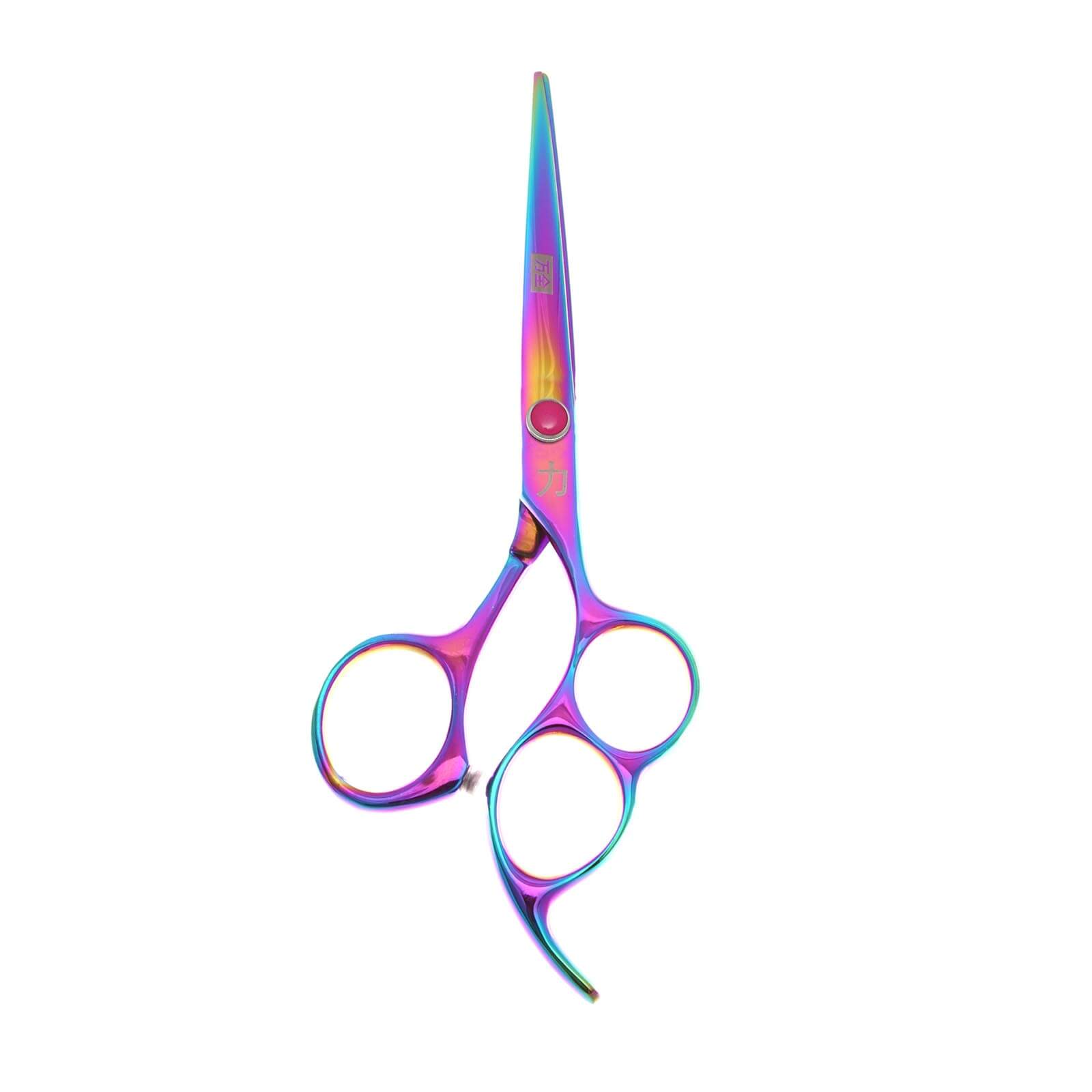 Bello Tri-Hole Rainbow Titanium Ergonomic Shears